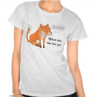 Customizable what does the fox say shirt by mailboxdisco 
