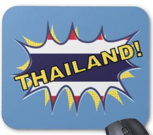 Thai flag KAPOW starburst Mouse Pad 