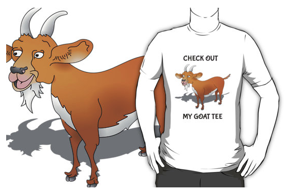 funny, humour, goat humour, goat joke, goatee, beard, goatee beard, goat, billy goat, nanny goat, cartoon goat, happy goat, goat tee, check out my goat tee
