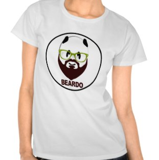 Picture, beard, beardo, weird, mustache, panda, panda bear, green glasses, panda wearing glasses, funny, shirt