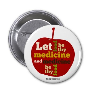 let food be thy medicine and medicine be thy food buttons by Piedaydesigns 