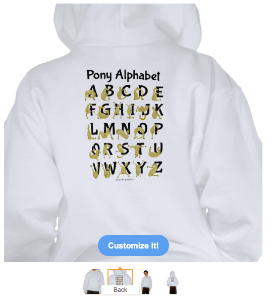 pony alphabet, alphabet chart, funny pony, funny horse, cute pony, cute horse, for kids, abc, educational, teaching, cartoon pony, pullover