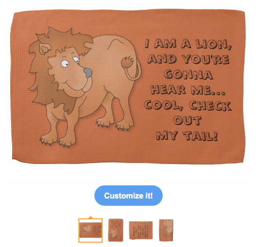 hear me roar, i am a lion, lion, tail, cute lion, king of the jungle, king, distracted, easily, cartoon lion, your gonna hear me, kitchen towel