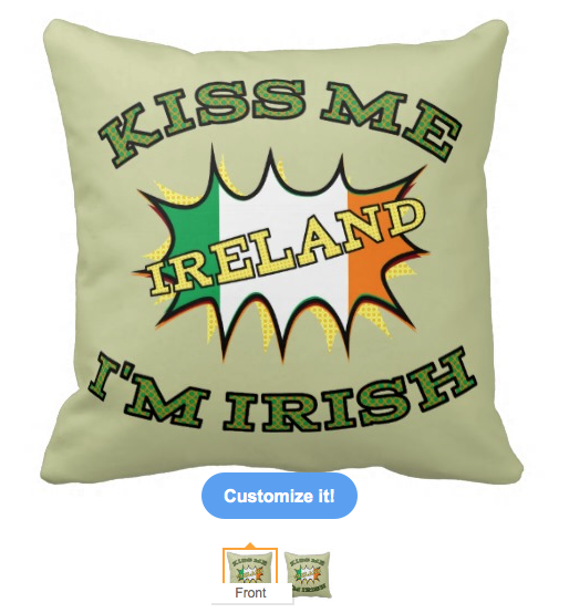 ireland, irish, saint patrick's day, flag, starburst, kiss me i'm irish, flag of ireland, st patrick's day, st patricks day, saint patrick, kiss me, irish flag, shenanigans, irish pride, kiss, pillow