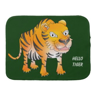 tiger, cute tiger, cartoon tiger, happy tiger, smiling tiger, stripped tiger, roar, hello tiger, baby burp cloth