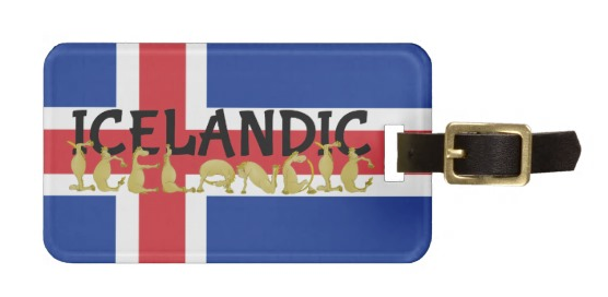 Icelandic Horse | Flag of Iceland Bag Tags by Ponyalphabet 