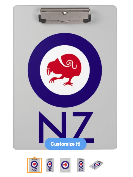roundel, flag, takahe, flightless bird, new zealand bird, koru, maori, red white and blue, stylised bird, air force, airforce, maori design, red bird, Clipboard