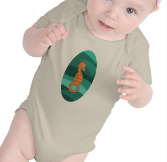 Swimming seahorse tee shirt by mailboxdisco  Make customized shirts at zazzle.com