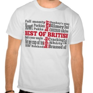 english slang, t-shirt