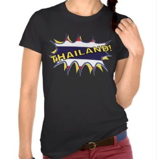 Thai flag KAPOW starburst Shirt by 