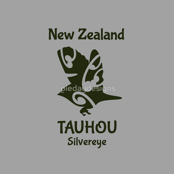 redbubble,  silvereye, kiwi, bird, new zealand, tauhou, maori design, koru, new zealand bird, small new zealand bird, wax eye, logo styye, bird logo, new zealand forest