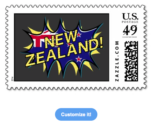 new zealand, kiwi, flag, flag of new zealand, new zealand flag, starburst, kapow, aotearoa, red white blue, union jack, postage stamps